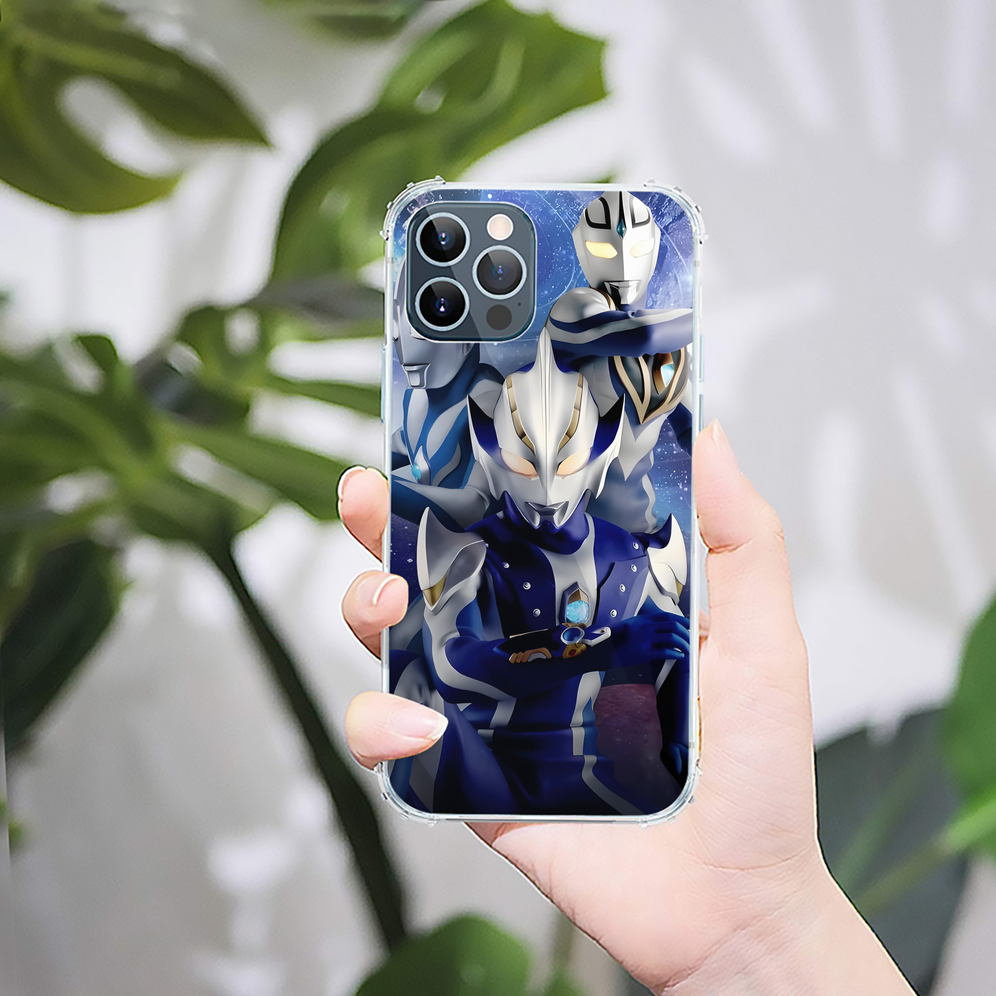（画像用） ウルトラマン Ultraman 【iPhone 12シリーズ対応】透明スマホケース（クリアソフトケース）